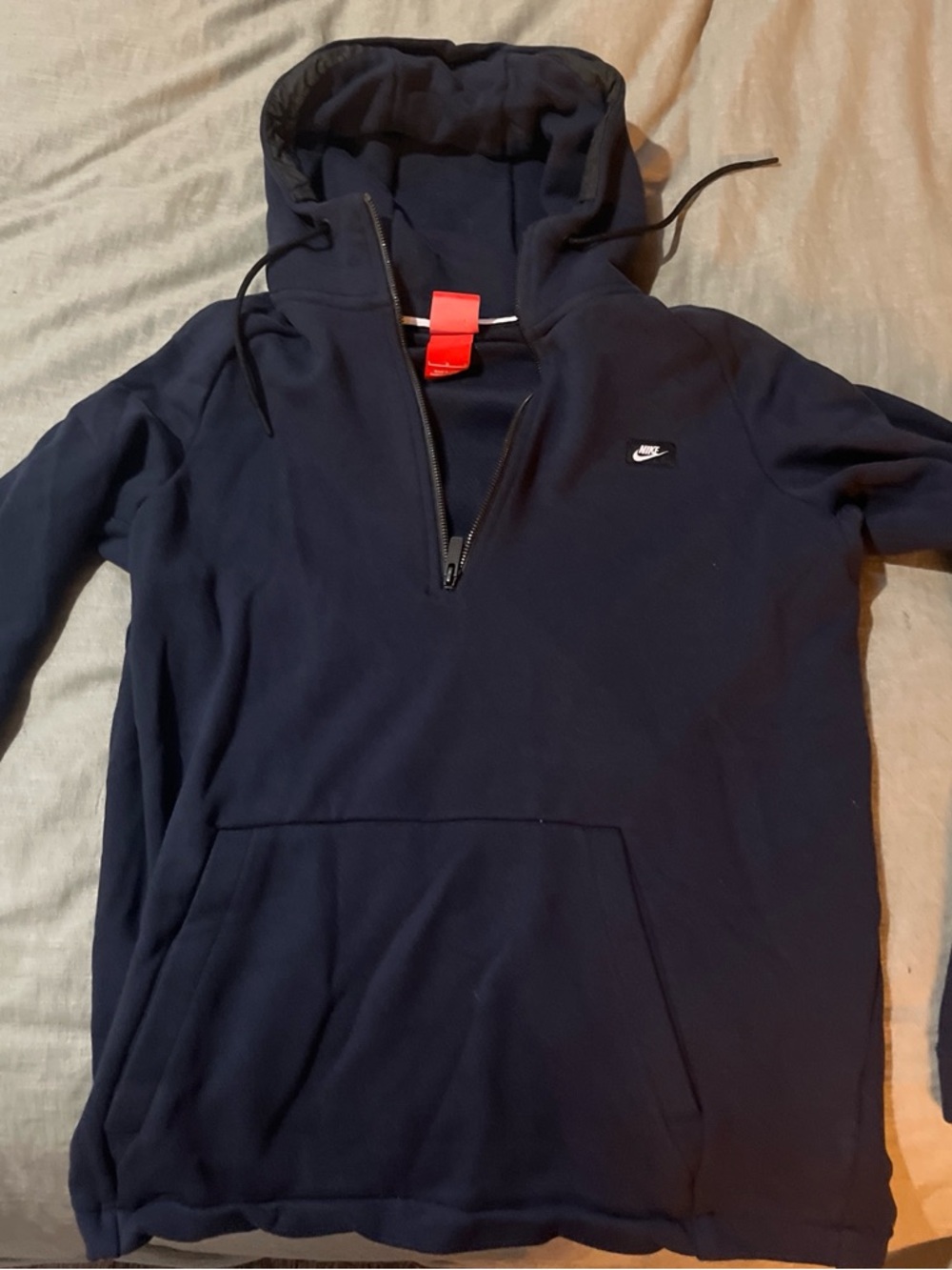Nike Men's Navy Half-Zip Pullover Hoodie
